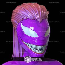 Cosplay STL Files Agony Symbiote Female Venom 3D Model
