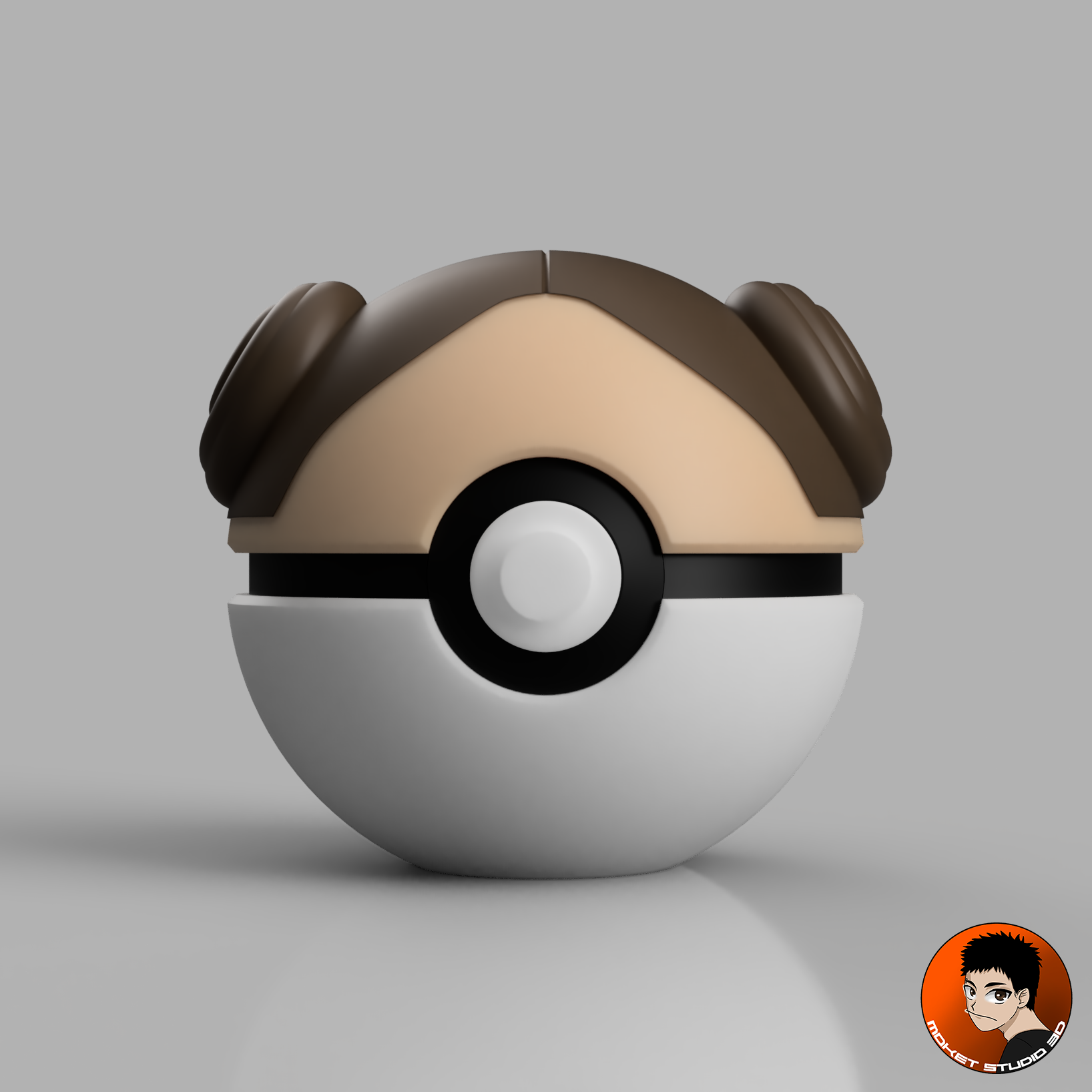 Leia Organa - Star Wars Pokeball 3D STL Model