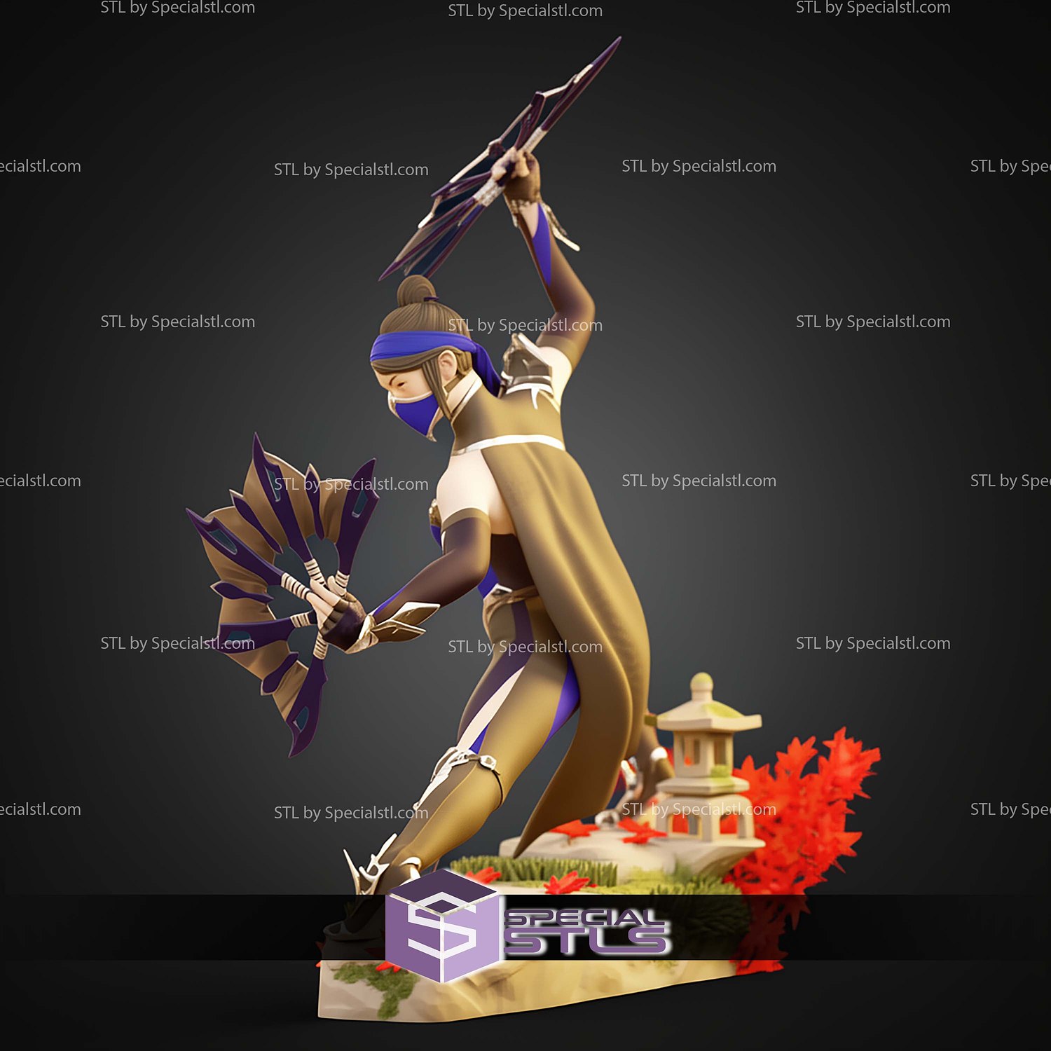 Kitana Mortal Kombat 11 1-6 STL Files 3D Model — view 2