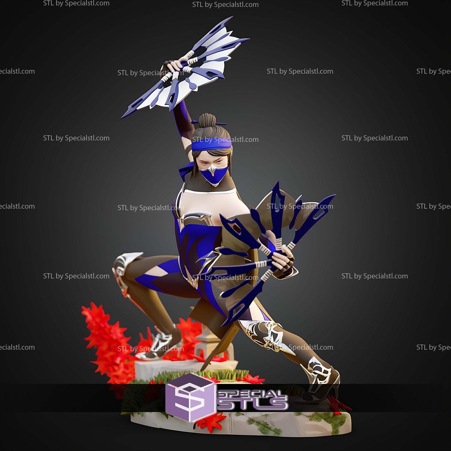Kitana Mortal Kombat 11 1-6 STL Files 3D Model — view 3