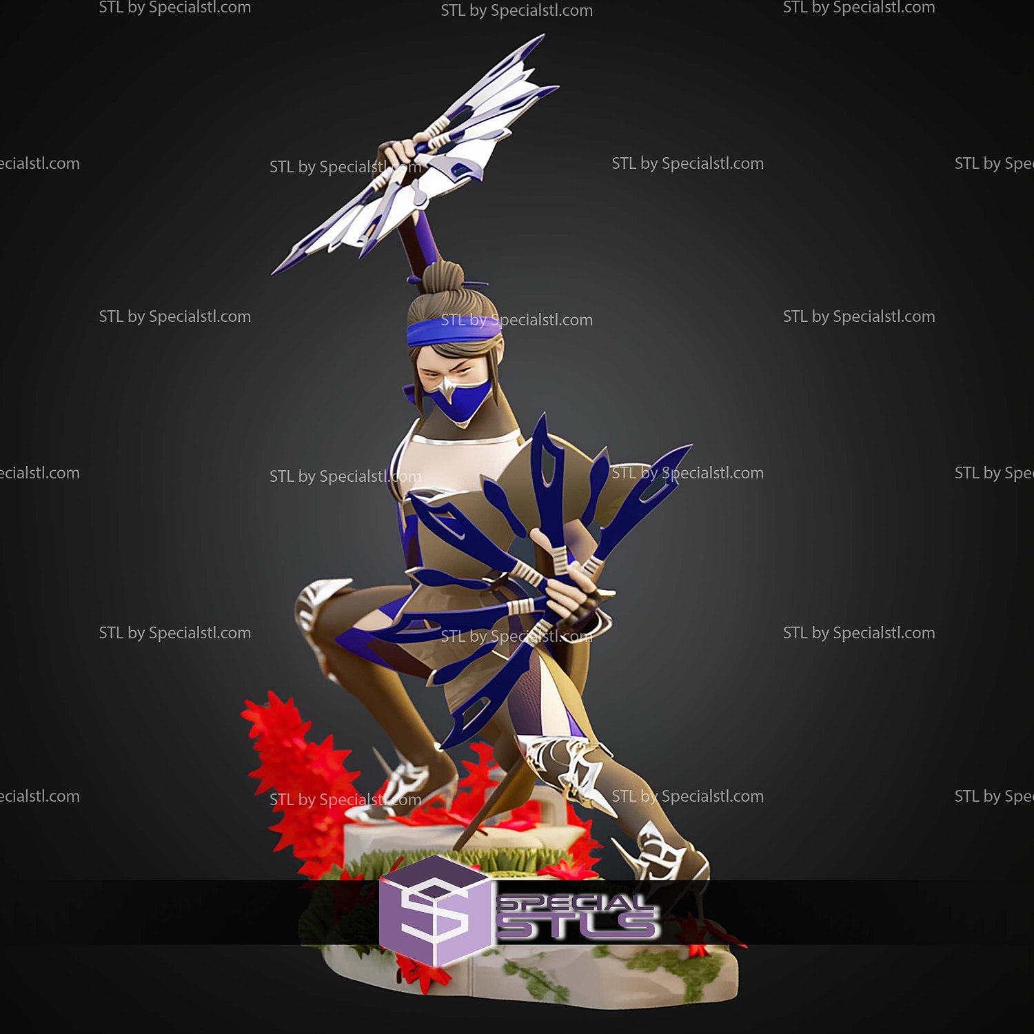 Kitana Mortal Kombat 11 1-6 STL Files 3D Model — view 4