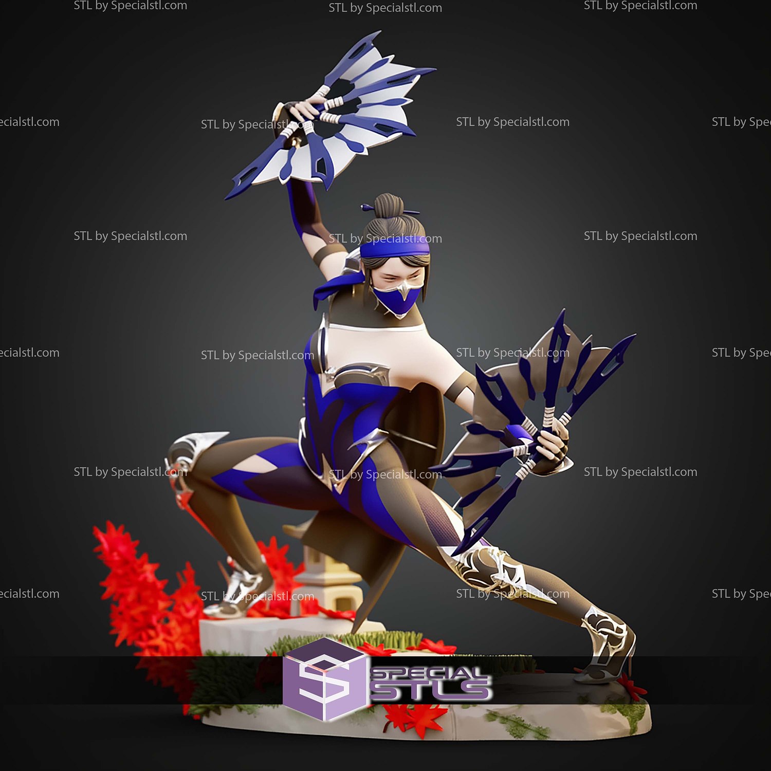 Kitana Mortal Kombat 11 1-6 STL Files 3D Model — view 6