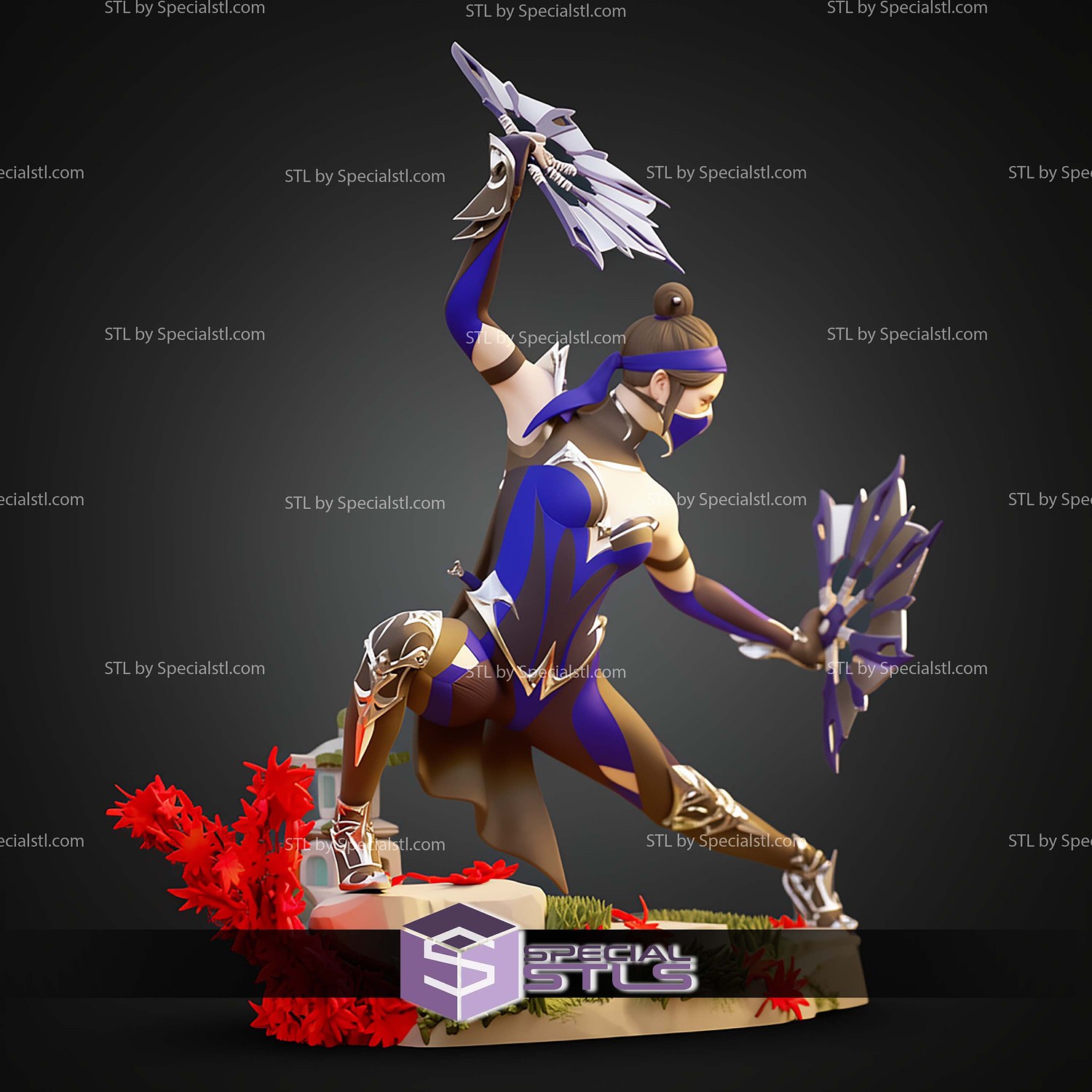 Kitana Mortal Kombat 11 1-6 STL Files 3D Model — view 7