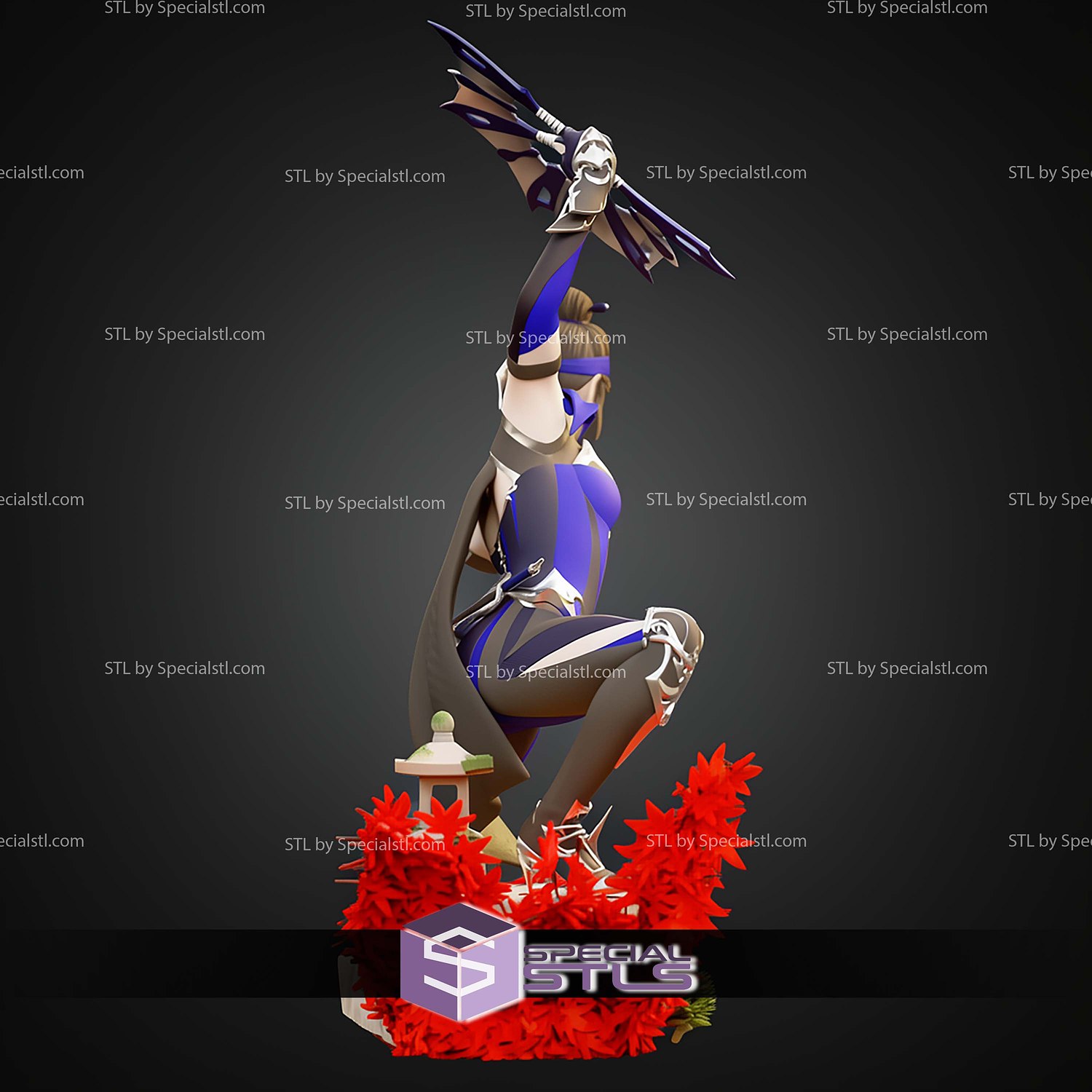 Kitana Mortal Kombat 11 1-6 STL Files 3D Model — view 8