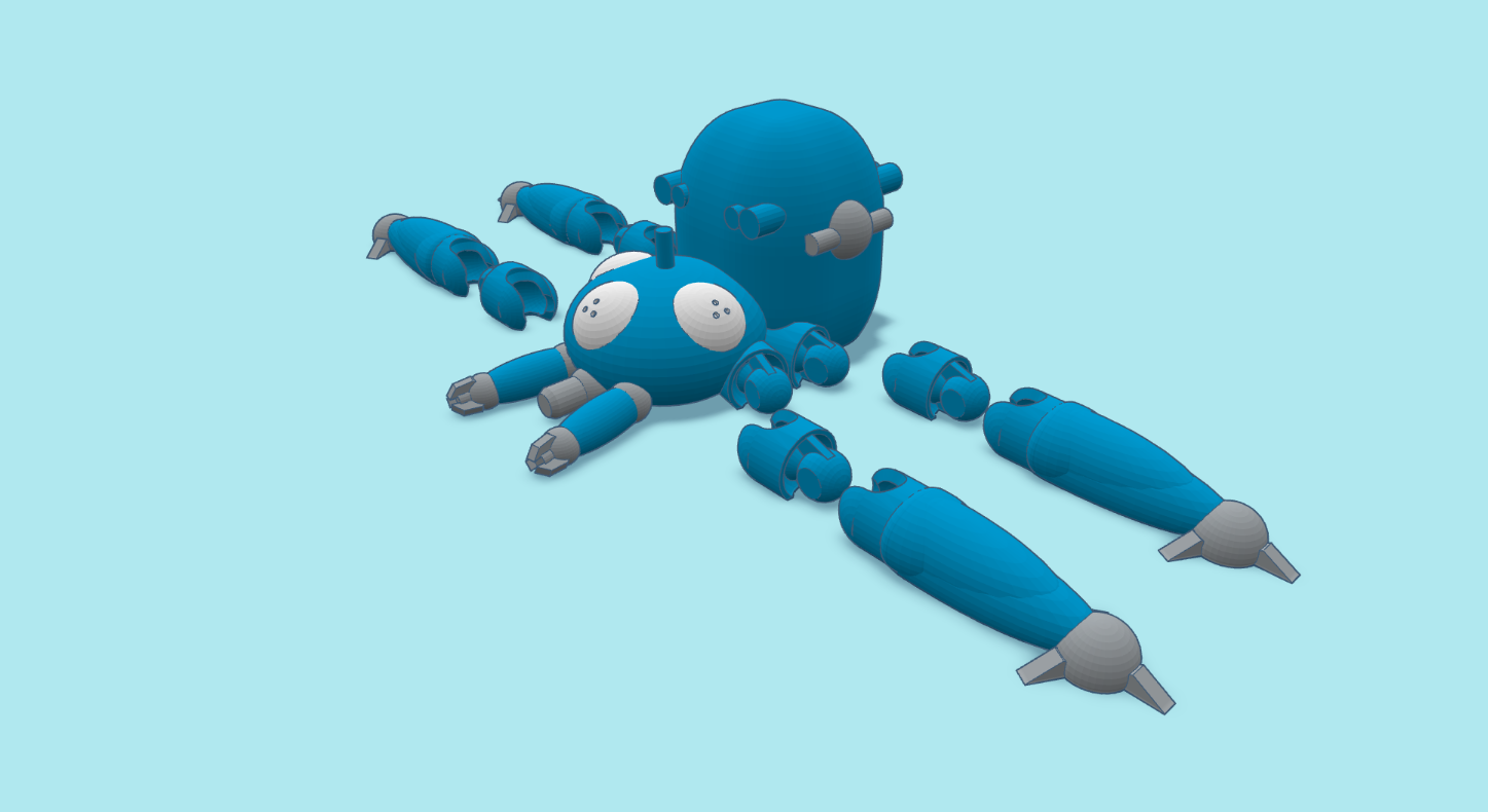 Printable Tachikoma 3D STL Model