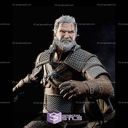 Geralt Angry Battle 3D Printer Files STL Model