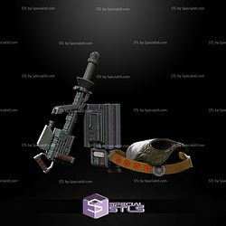 Custom 1 12 Figure - Prototype E Web Cannon STL Files 3D Model