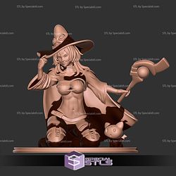 Megumin Sitting Pose Digital STL Files 3D Model