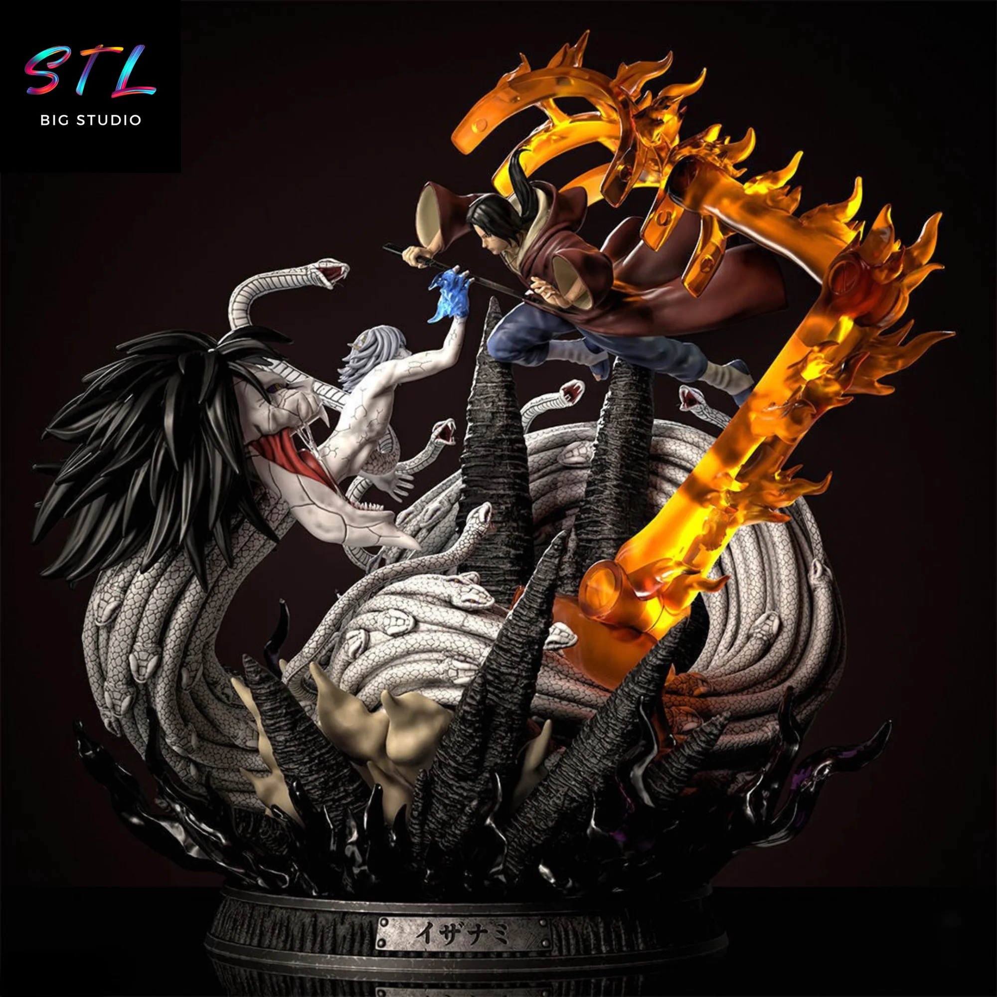 Itachi vs Kabuto STL | Naruto Shippuden | 3D Printable Diorama Model