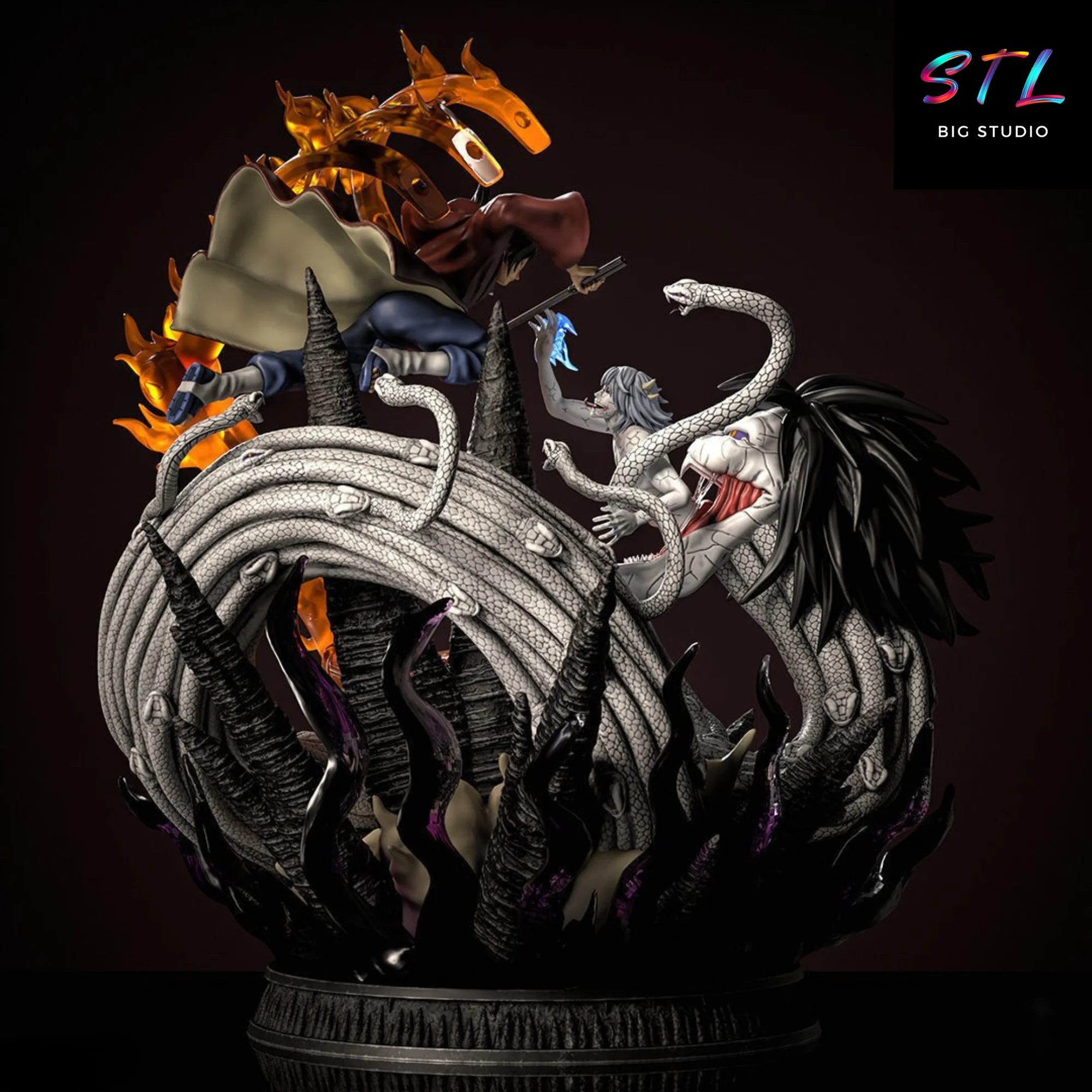 Itachi vs Kabuto STL | Naruto Shippuden | 3D Printable Diorama Model — view 2