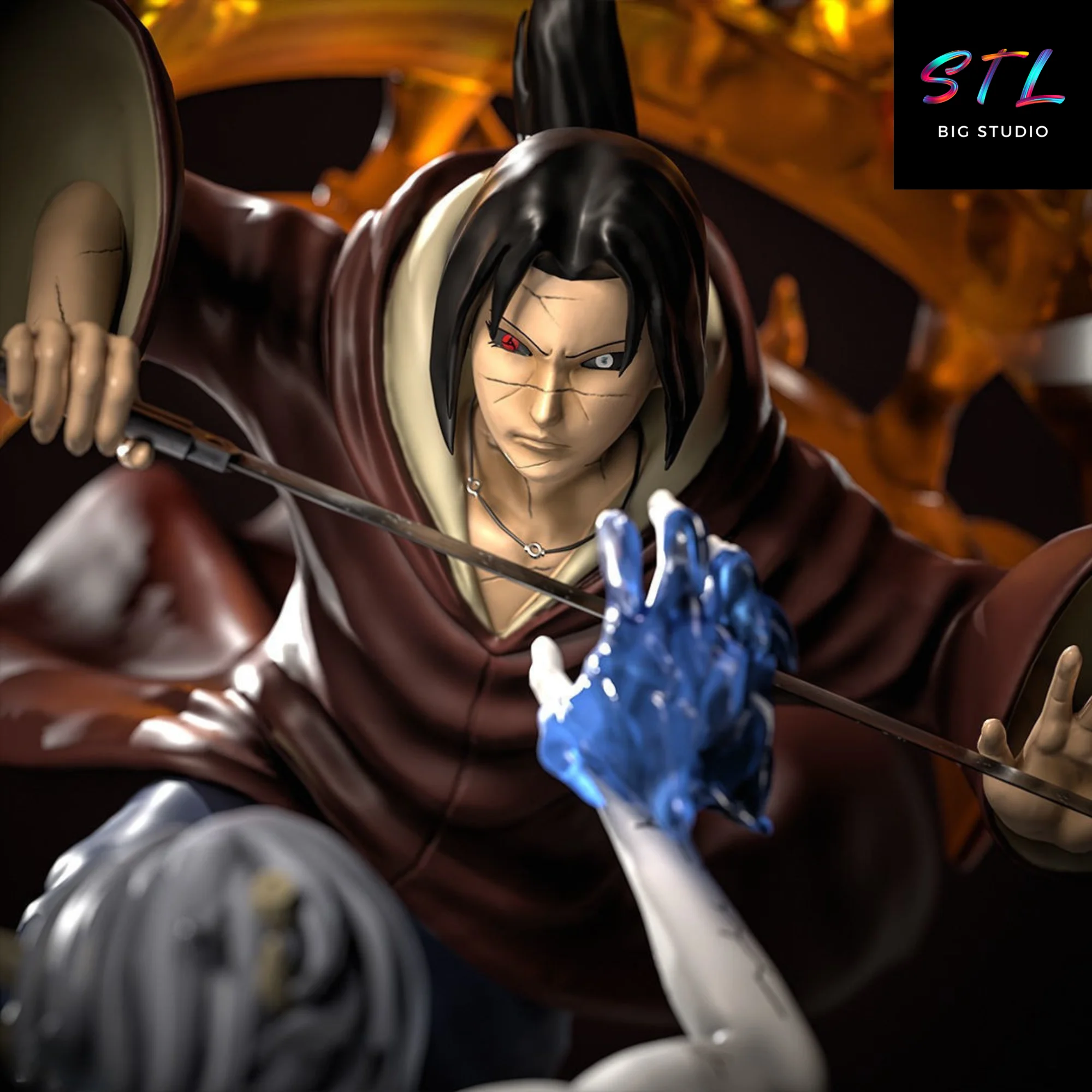 Itachi vs Kabuto STL | Naruto Shippuden | 3D Printable Diorama Model — view 5