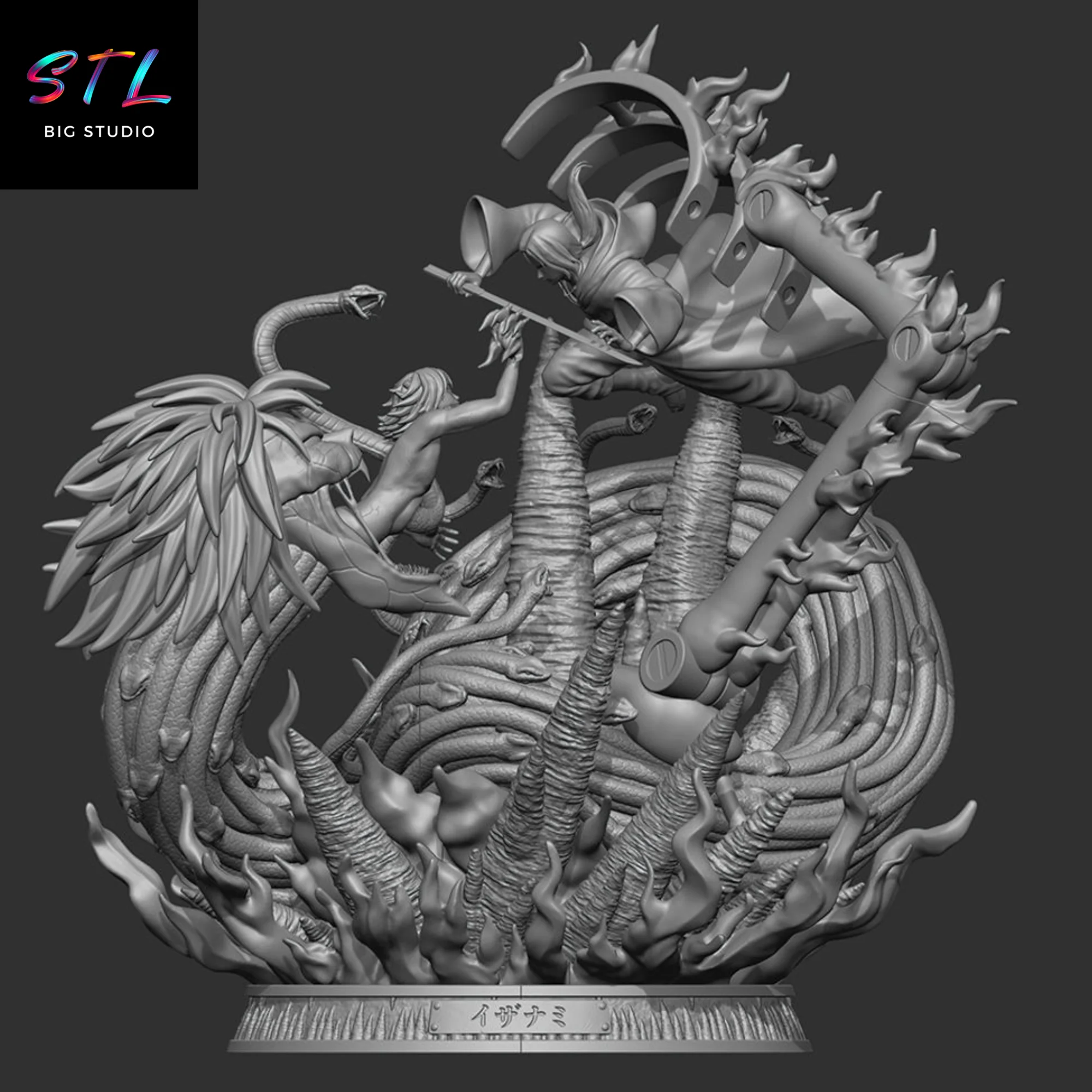 Itachi vs Kabuto STL | Naruto Shippuden | 3D Printable Diorama Model — view 8