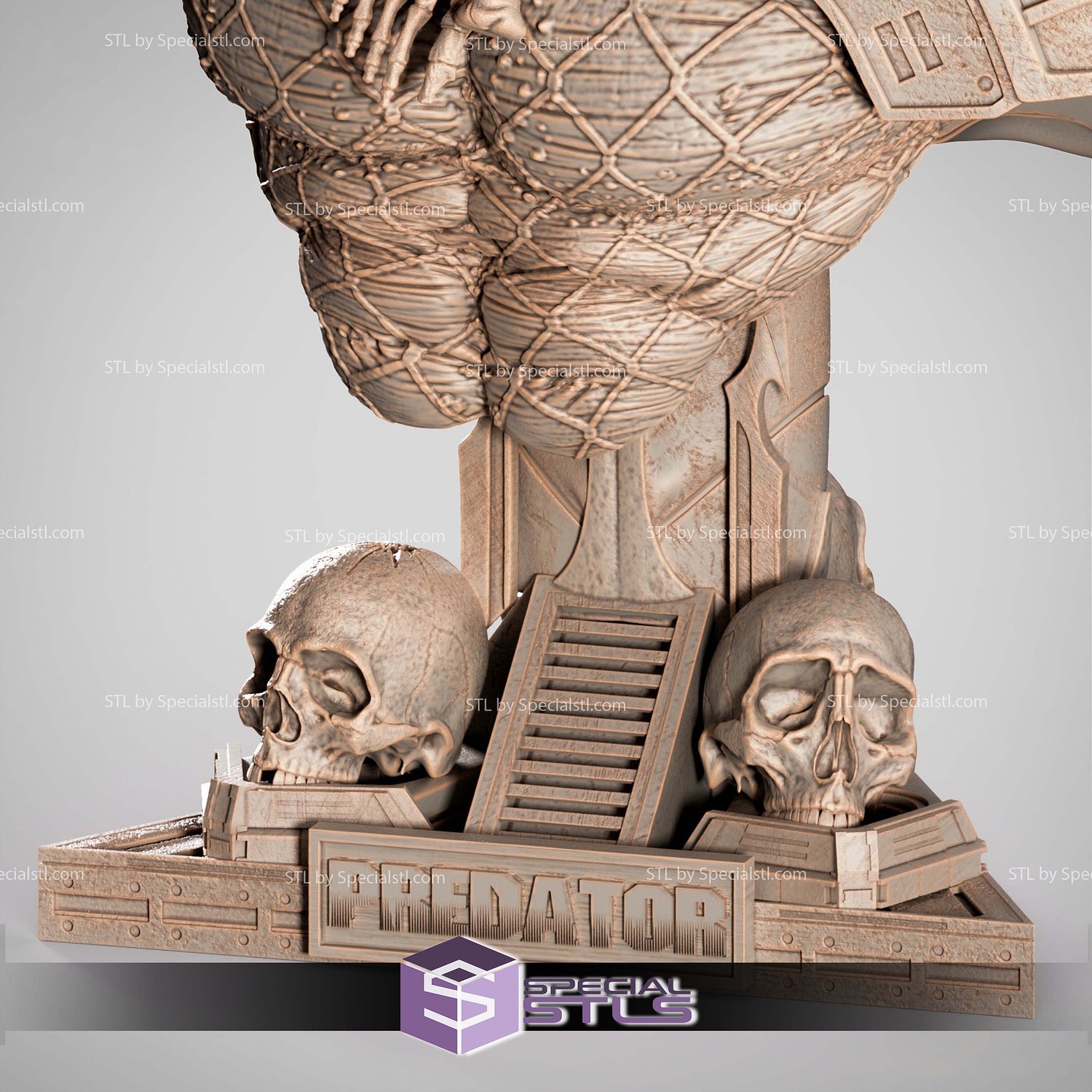 Marvel Predator 2025 Portrait Bust V2 3D Printer Files STL Model — view 4