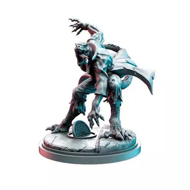 Dr Reptilicus II - Fantasy 3D Print Model STL Model