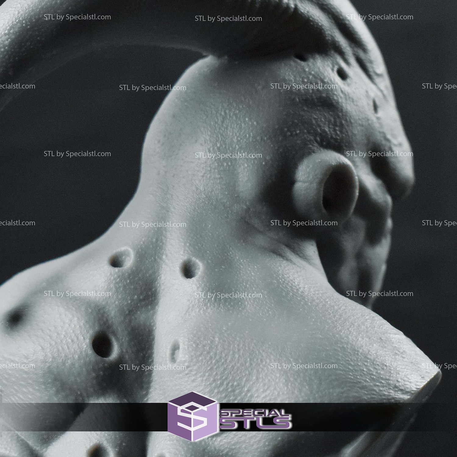 Majin Buu Bust 210mm 3D Printer Files STL Model — view 3