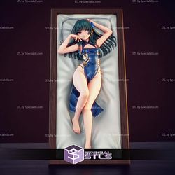 Maomao in Qipao STL Files 3D Model