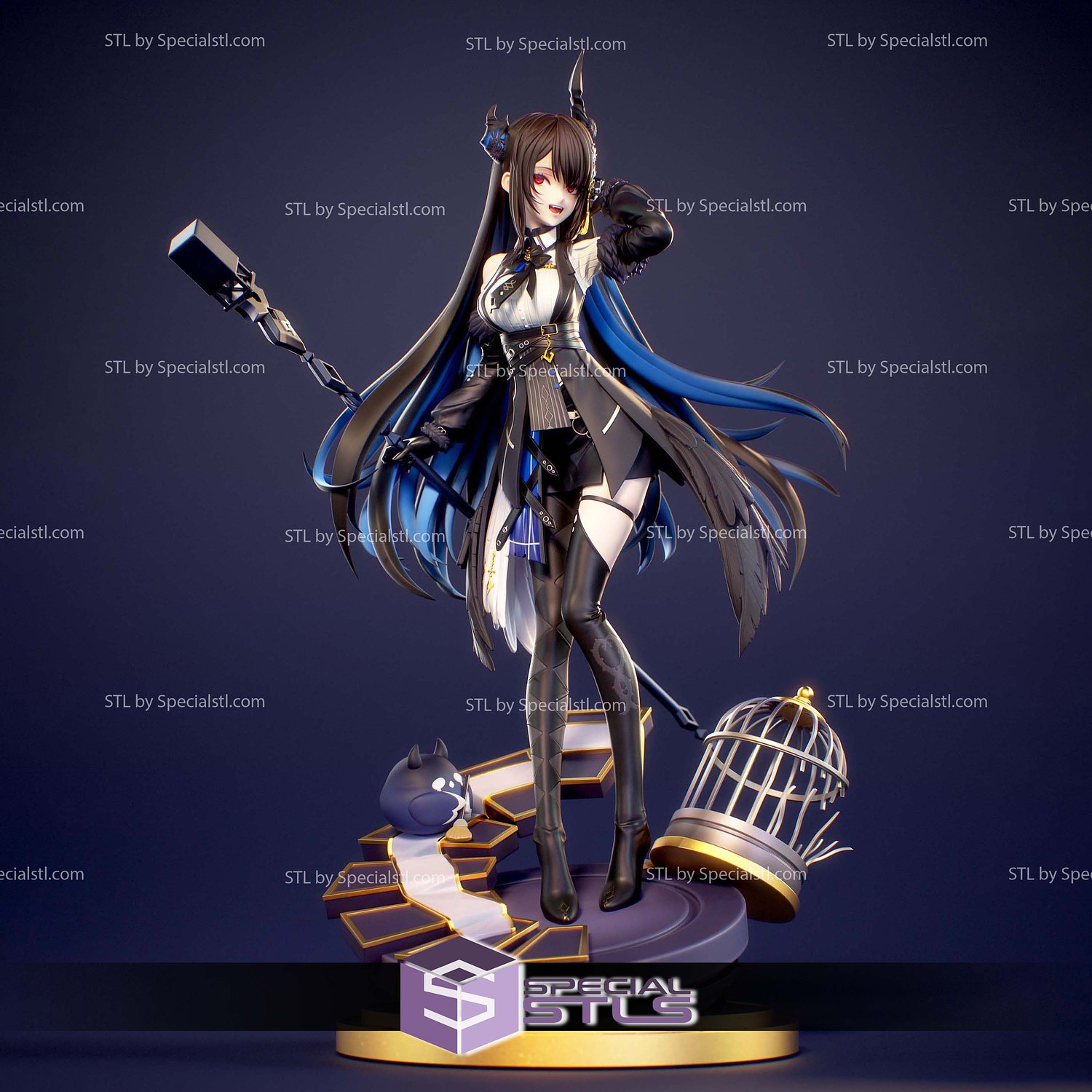 Nerissa Ravencroft 3D Printer Files STL Model — view 4