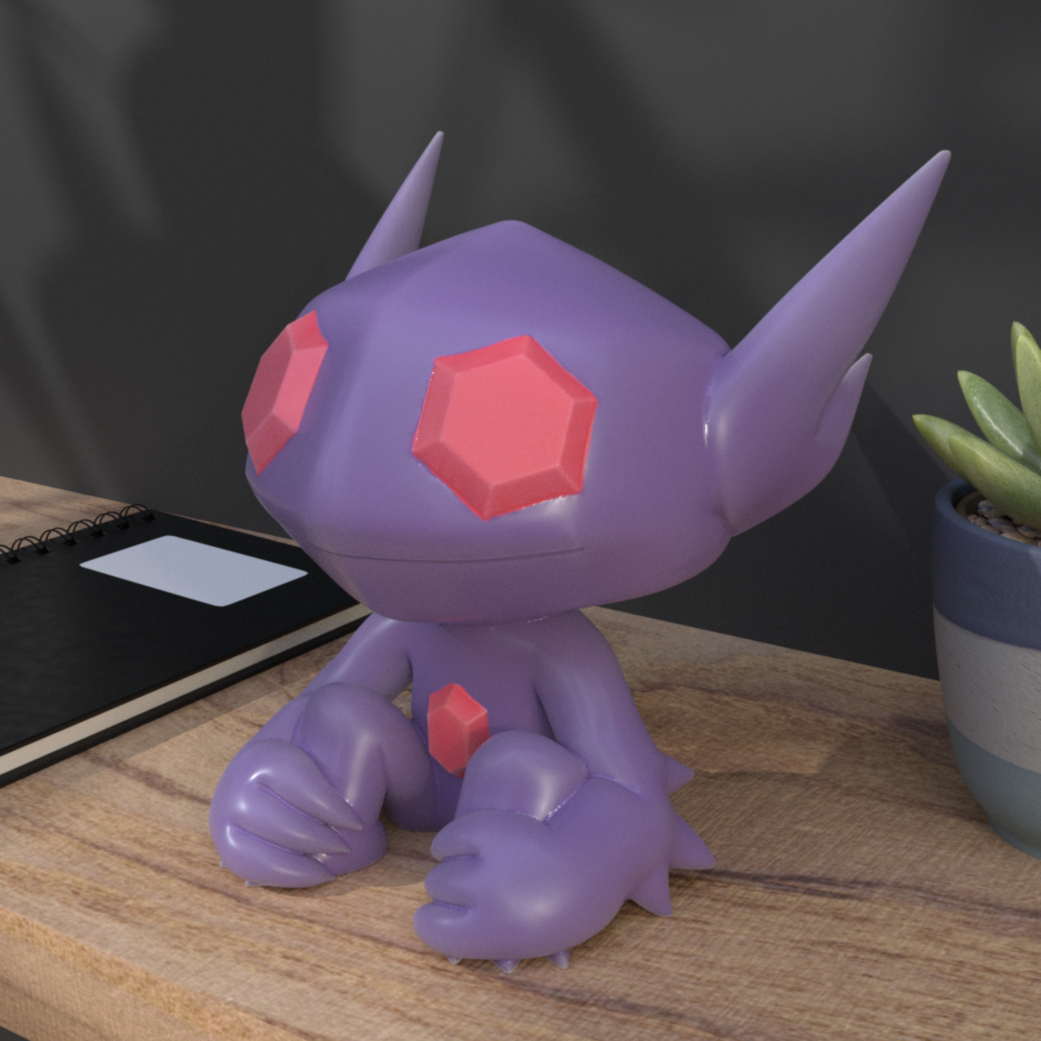302. Sableye - Basic & Ornamental - Pokemon 3D STL Model