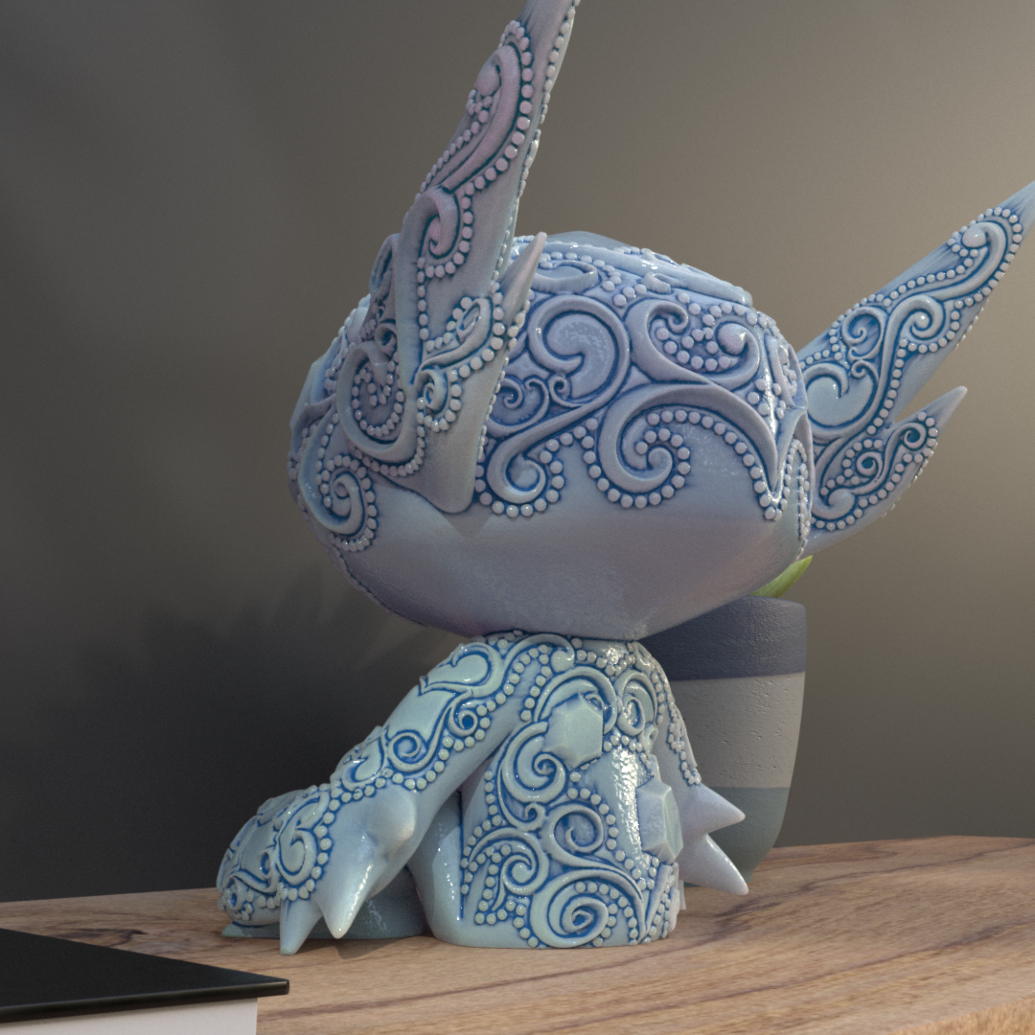 302. Sableye - Basic & Ornamental - Pokemon 3D STL Model — view 6