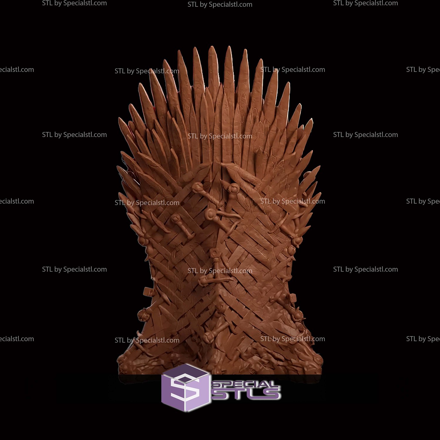 Rhaenyra on Throne STL Files 3D Model — view 7