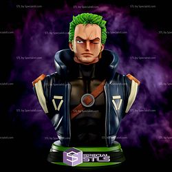 Zoro in Suit Bust 3D Printer Files STL Model