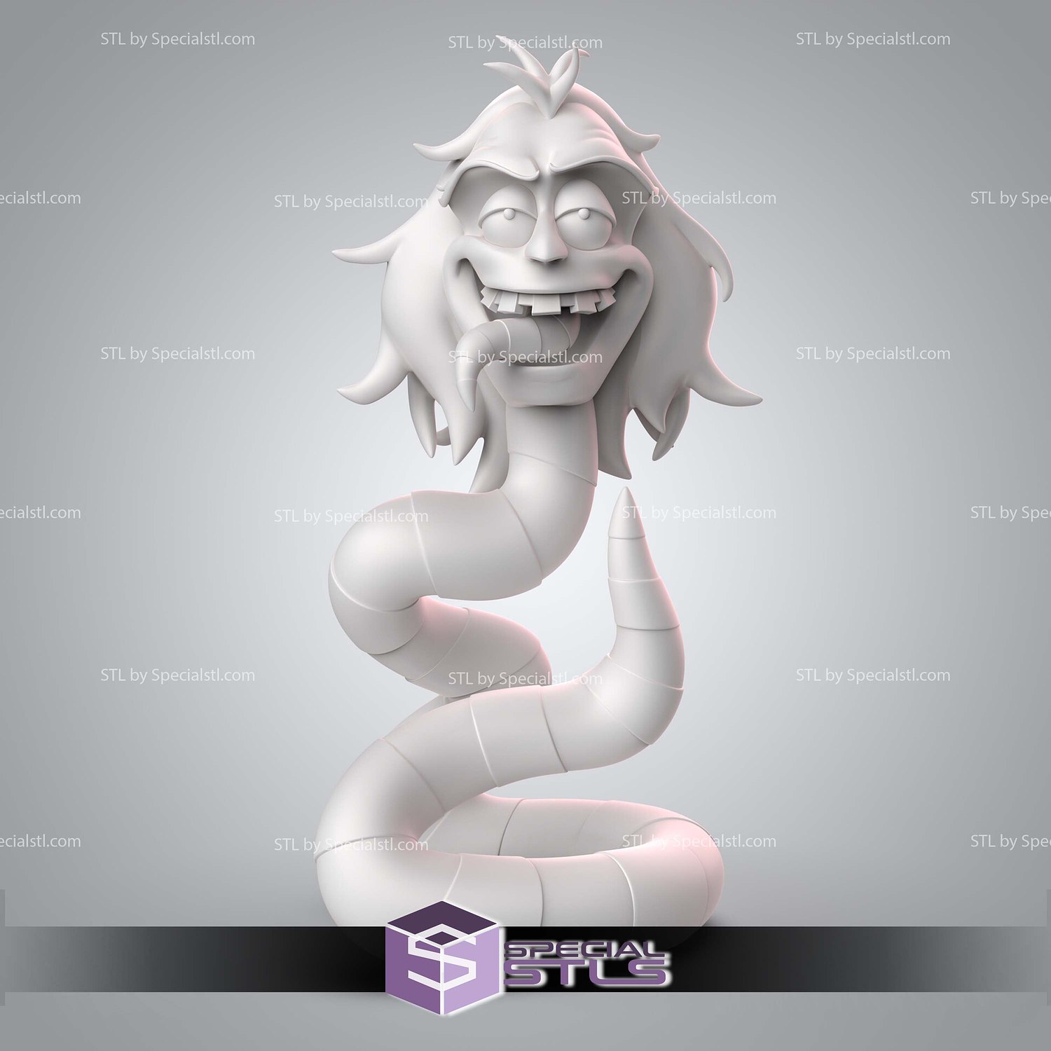 Beetlejuice Snake Digital STL Files 3D Model — view 3