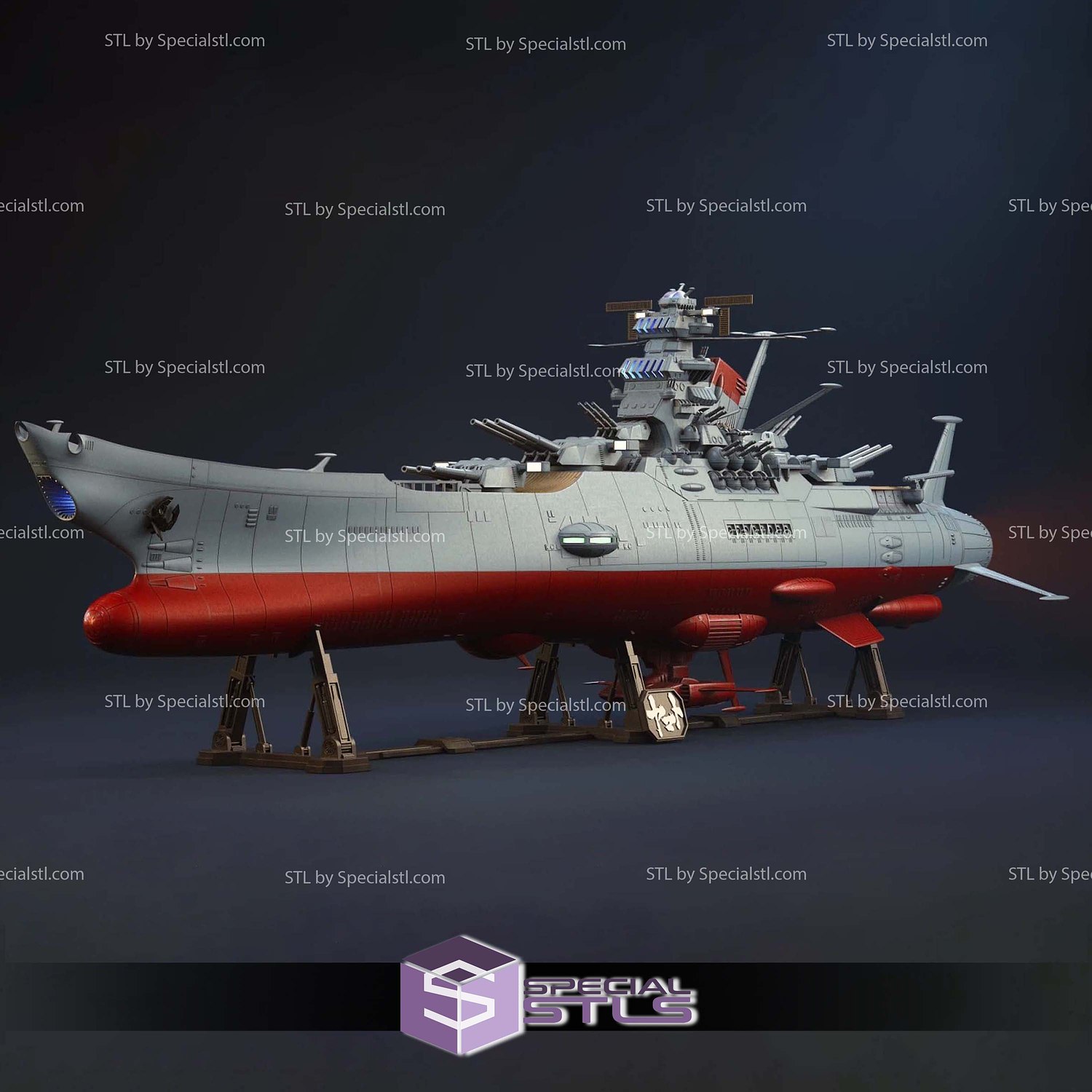 Space Battleship Yamato 3D Printer Files STL Model — view 2