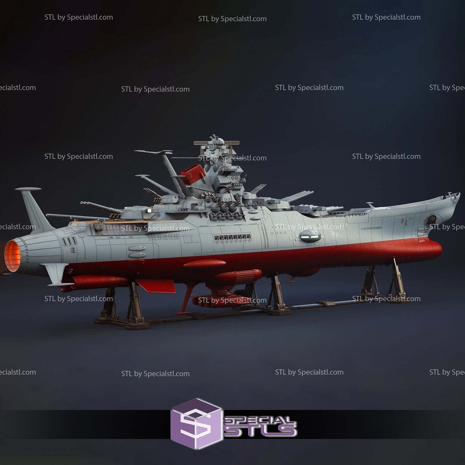 Space Battleship Yamato 3D Printer Files STL Model — view 6