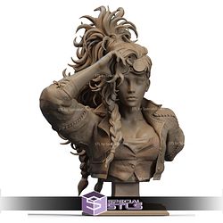 Gemma Monster Hunter Mechanic Bust STL Files 3D Model