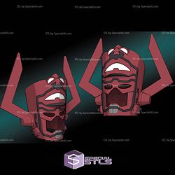 Cosplay STL Files Galactus Comic Style Helmet 3D Model