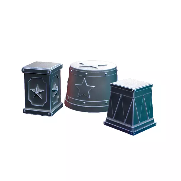 Carnival Plinths IX - Printable Resin Model 3D STL Model