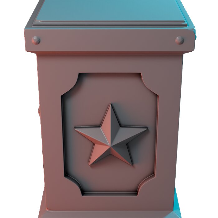 Carnival Plinths IX - Printable Resin Model 3D STL Model — view 2