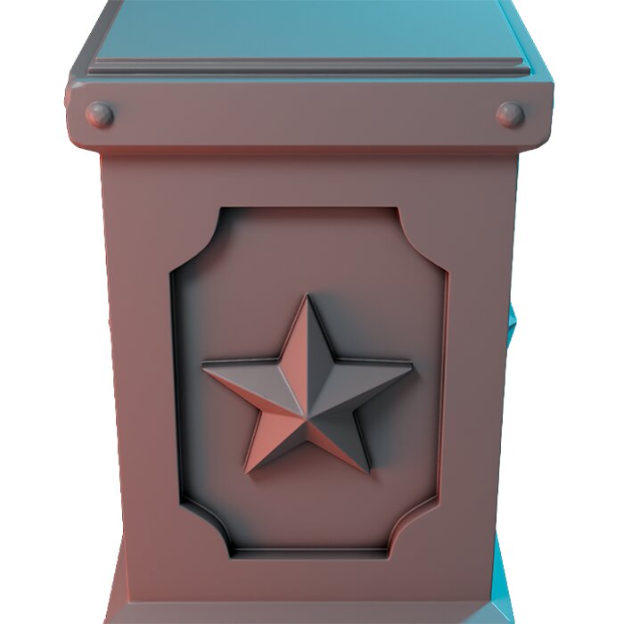 Carnival Plinths IX - Printable Resin Model 3D STL Model — view 3