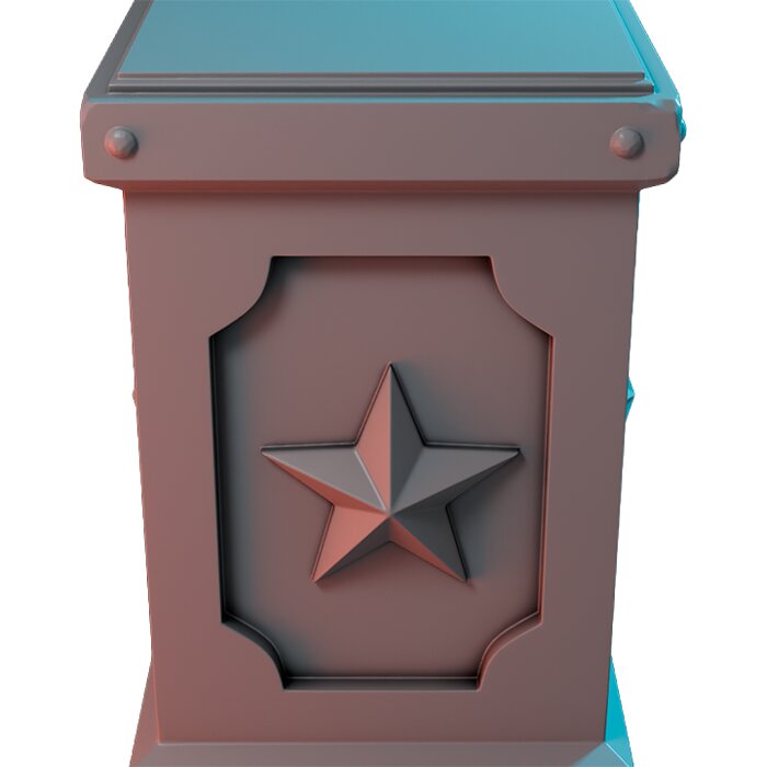 Carnival Plinths IX - Printable Resin Model 3D STL Model — view 4