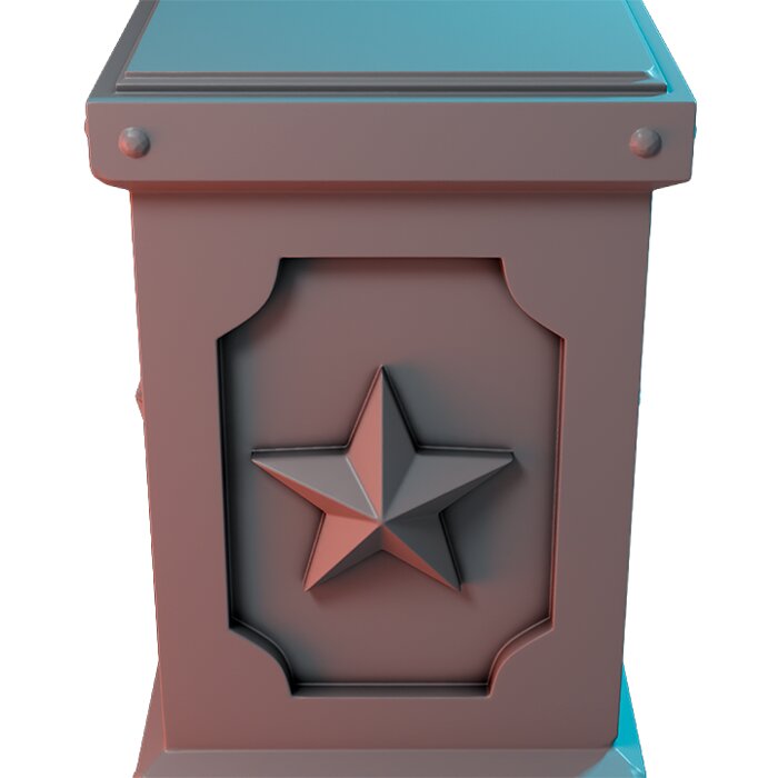 Carnival Plinths IX - Printable Resin Model 3D STL Model — view 5