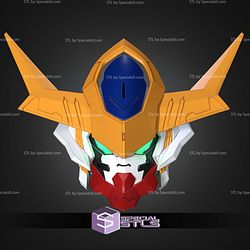 Cosplay STL Files Gundam Barbatos Lupus Helmet 3D Model
