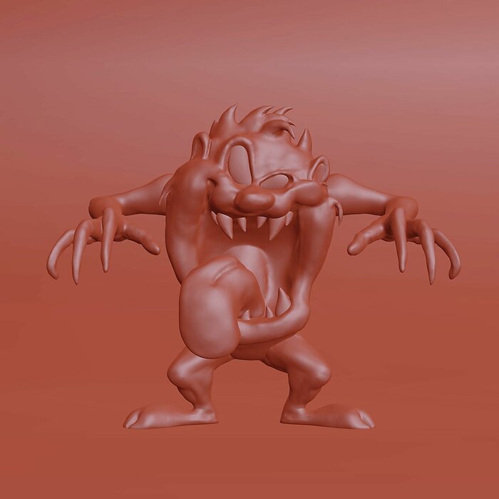 TAZ Monster 3D OBJ Model — view 2