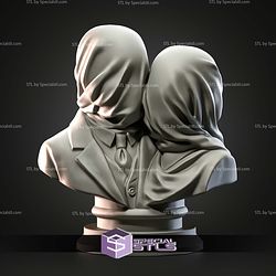 Mini Bust Character Collection STL The Lovers 3D Model