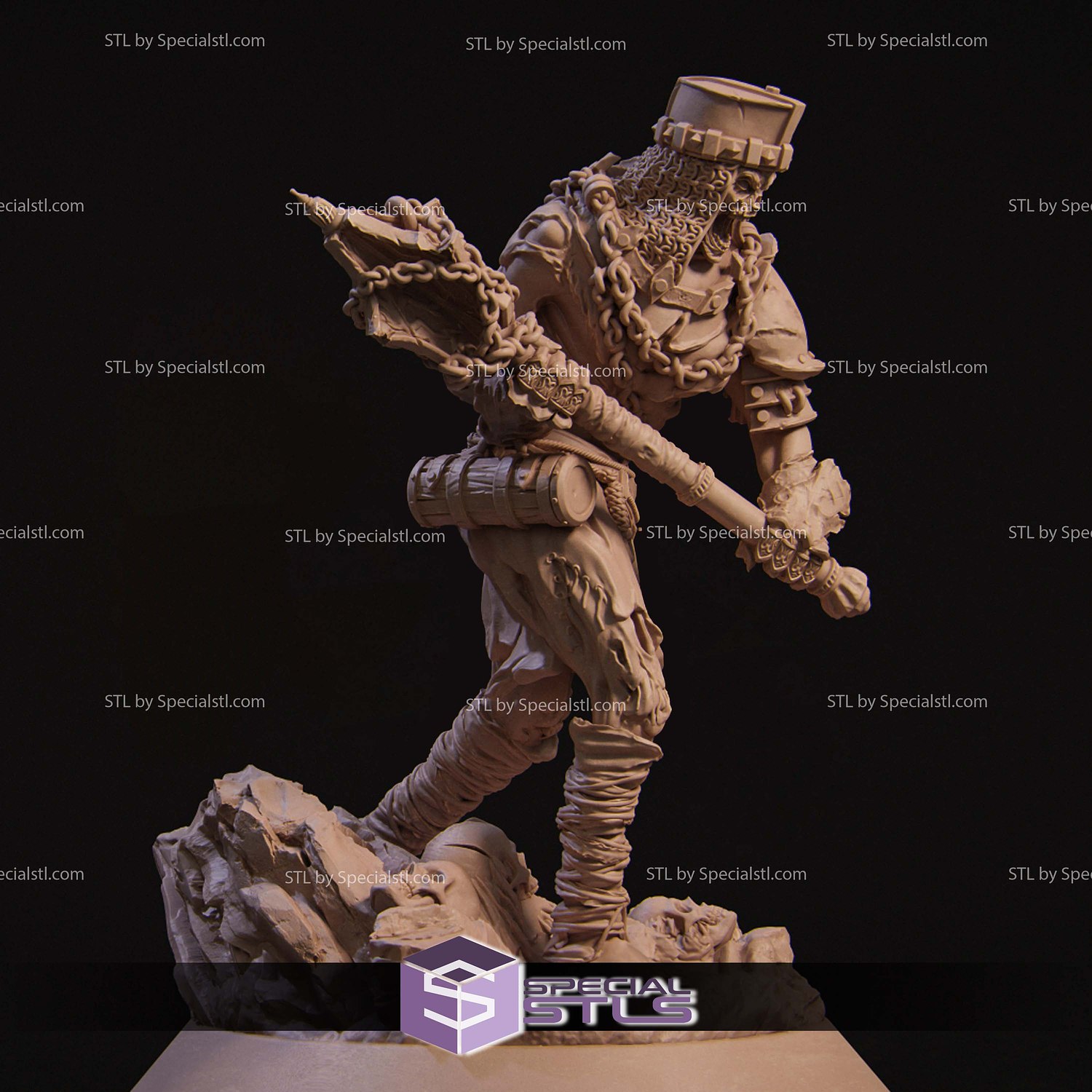 Undead Brute 3D Printer Files STL Model — view 2