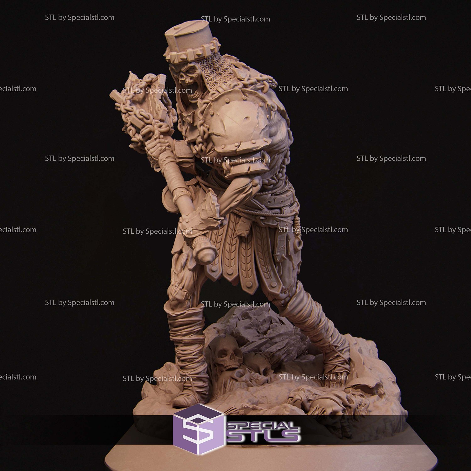 Undead Brute 3D Printer Files STL Model — view 3
