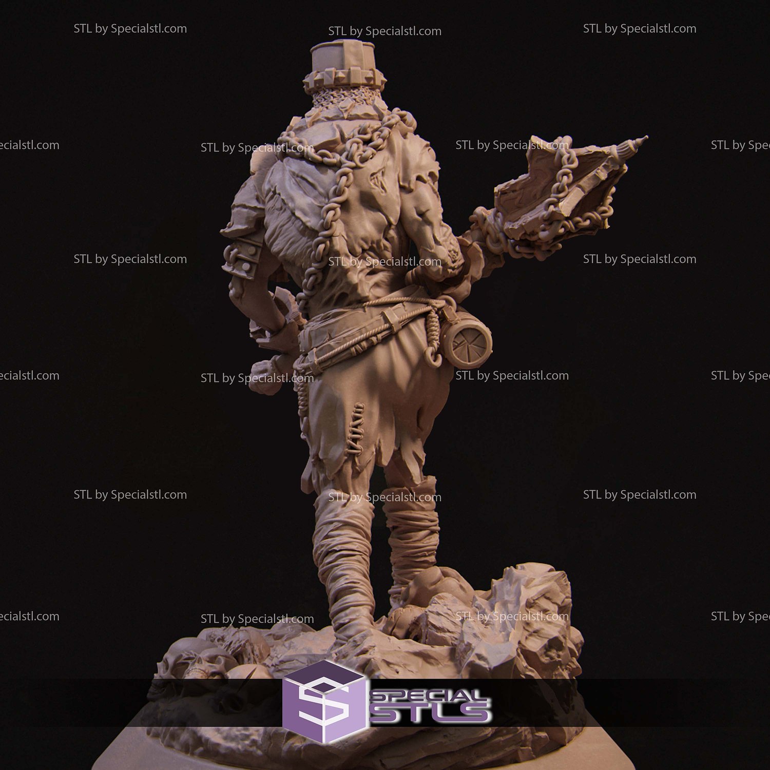 Undead Brute 3D Printer Files STL Model — view 4
