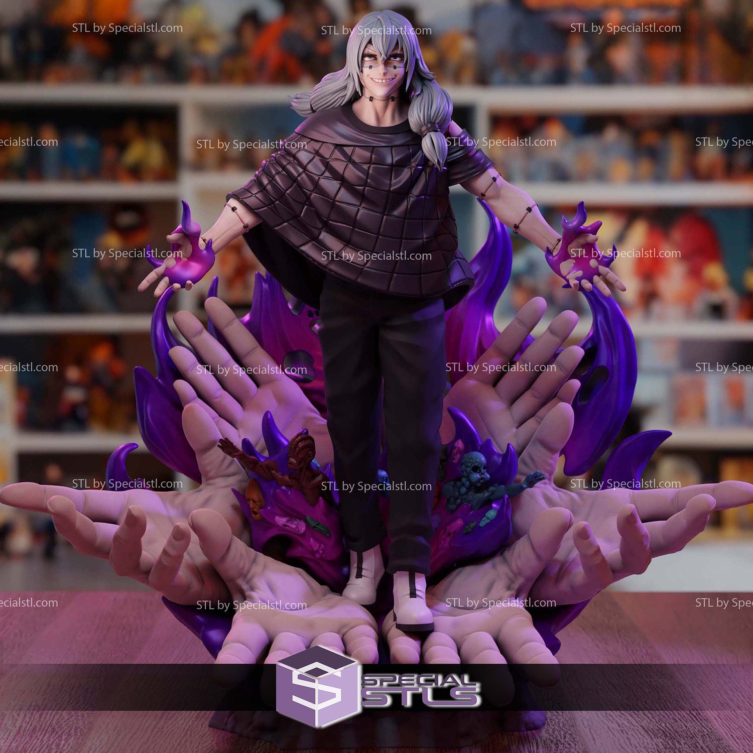 Mahito Jujutsu Kaisen Walking STL Files 3D Model — view 4