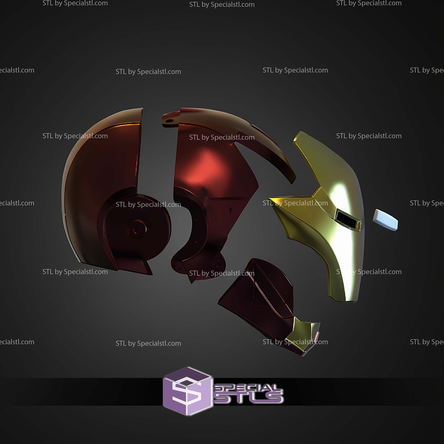 Cosplay STL Files Iron Man Extremys Helmet 3D Model — view 5