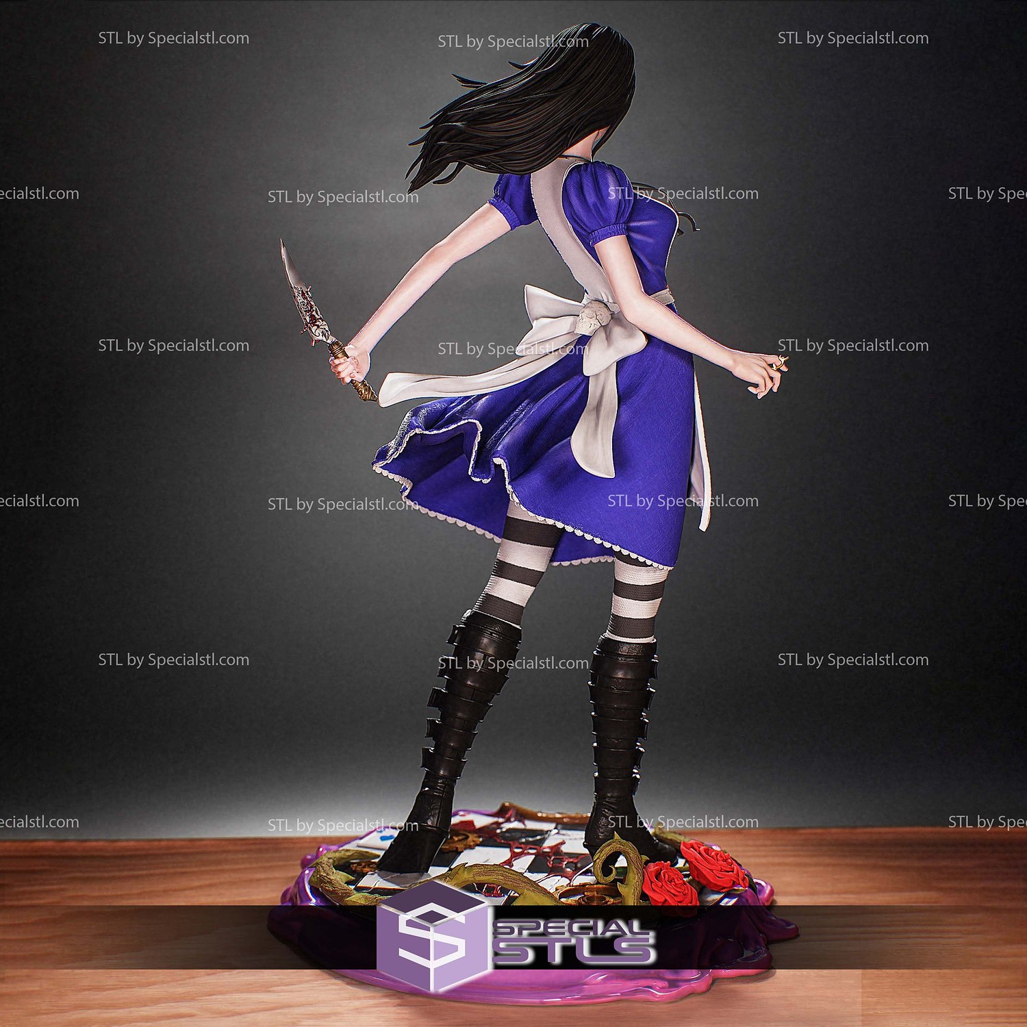 Alice Madness Return Blood STL Files 3D Model — view 3