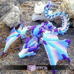 Super Basic STL Flexi Gemstone Wyvern 3D Model