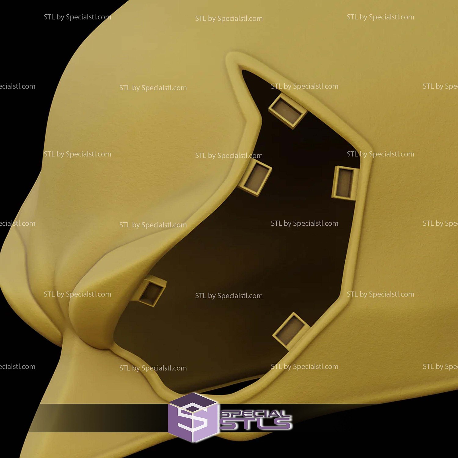 Cosplay STL Files Iron Fist Mask Immortal Weapon 3D Model — view 5