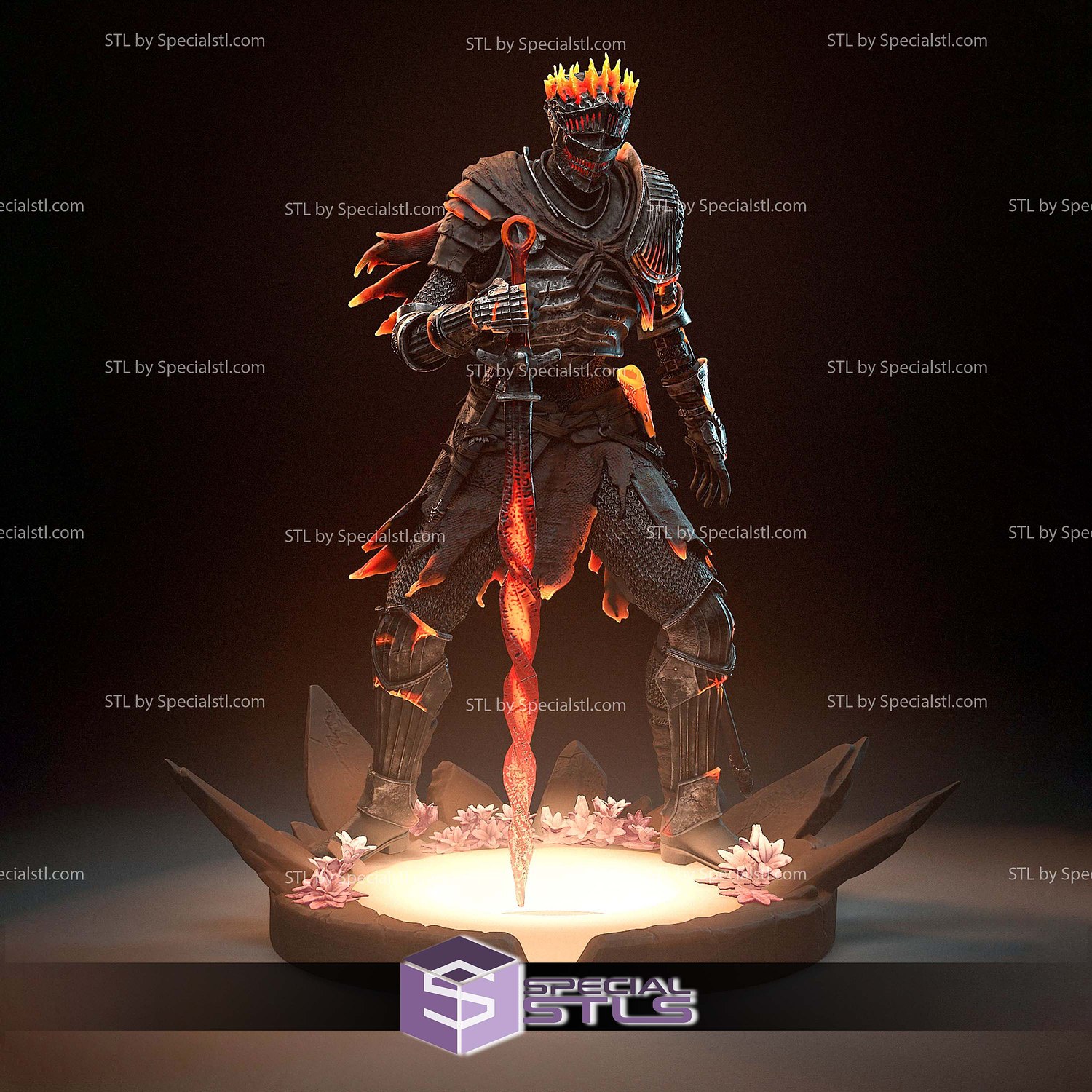 Soul of Cinders Dark Souls 3 STL Files 3D Model — view 2