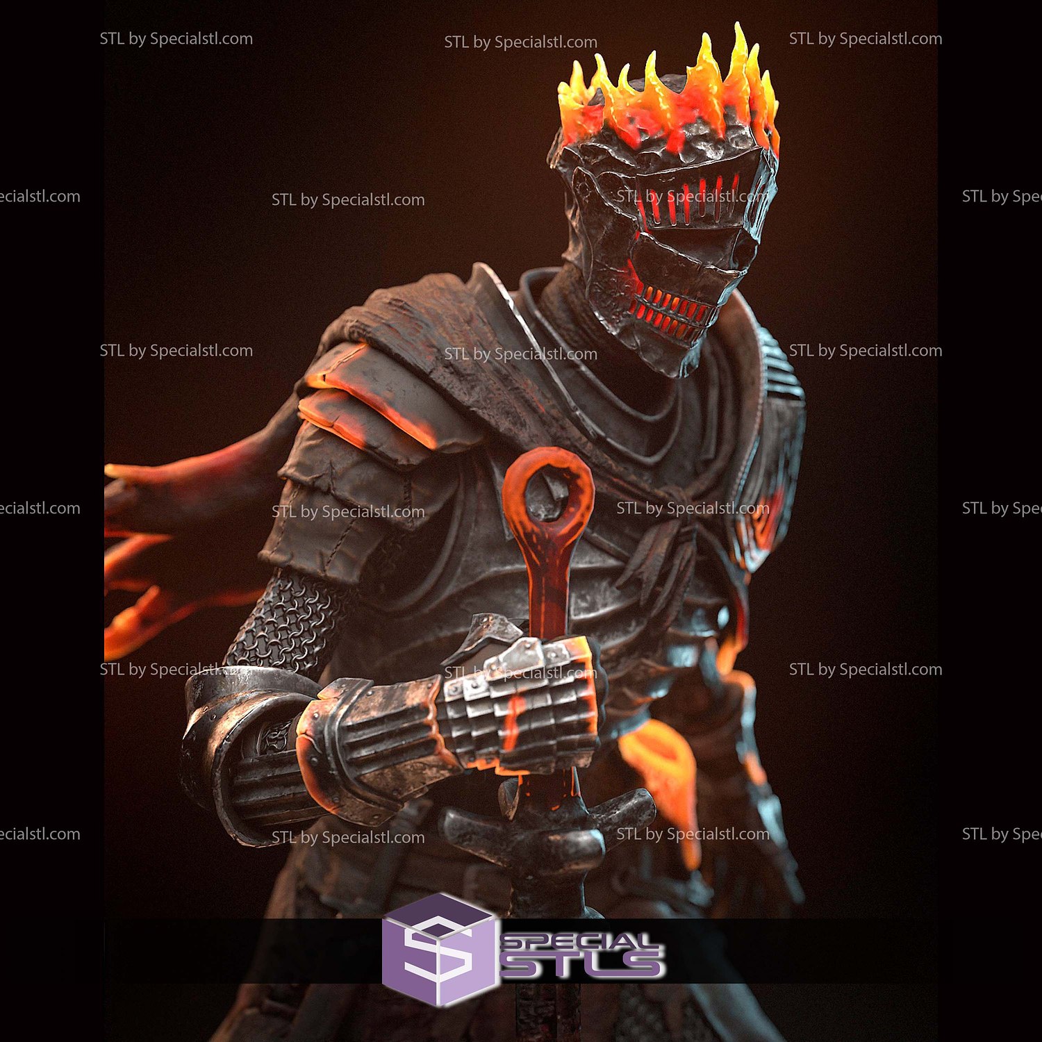 Soul of Cinders Dark Souls 3 STL Files 3D Model — view 3