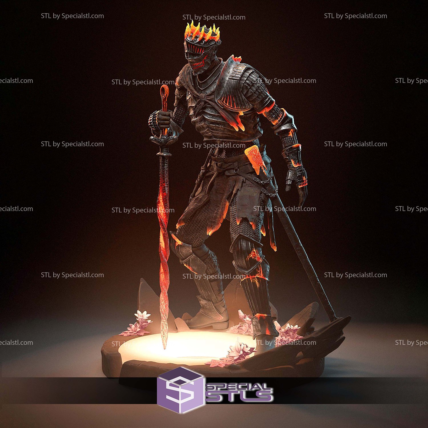 Soul of Cinders Dark Souls 3 STL Files 3D Model — view 6