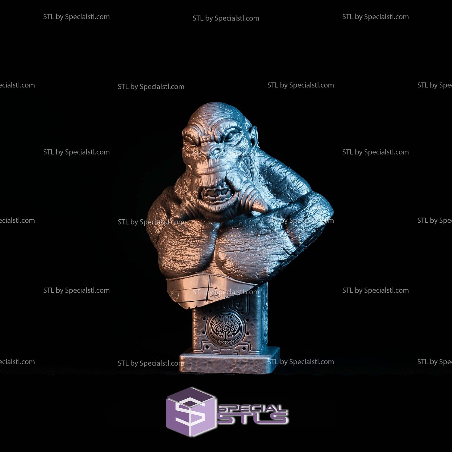 Simple STL Collection Mr Wink Bust Hellboy 3D Model — view 2